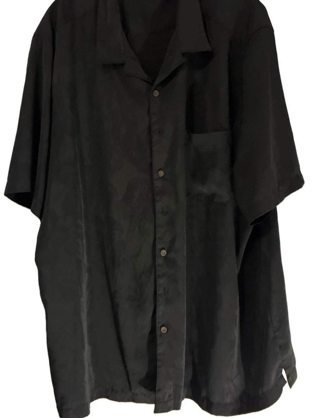 George Black Short-Sleeve Button Down Shirt
